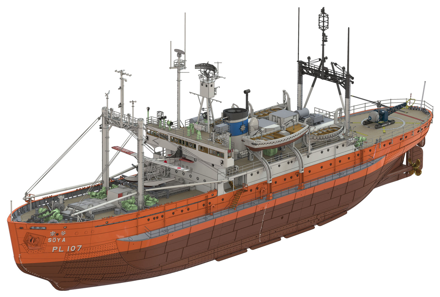 1/250 Antarctica Observation Ship Soya ''Antarctica Observatin 2nd Corps'' (Super Detail Kit)