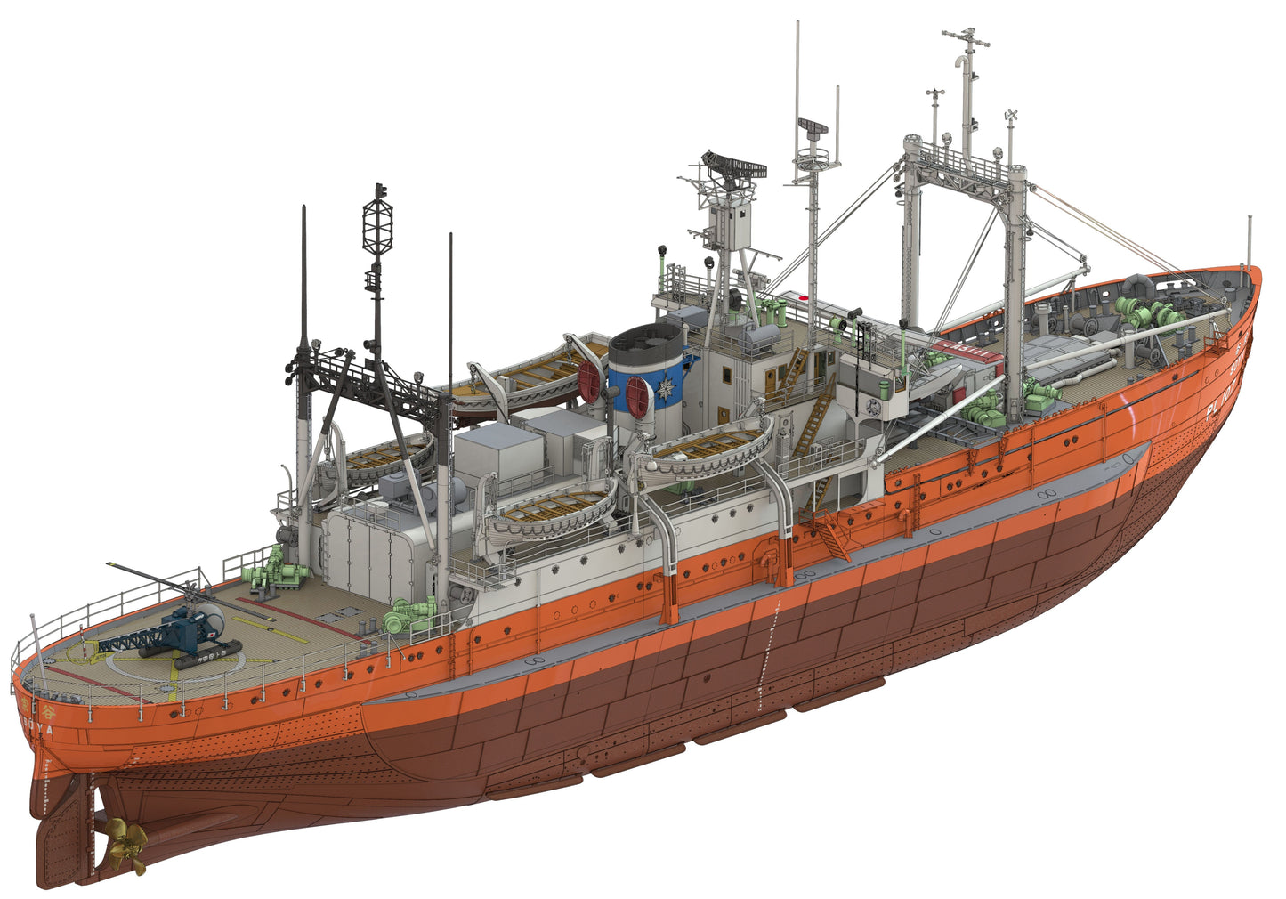 1/250 Antarctica Observation Ship Soya ''Antarctica Observatin 2nd Corps'' (Super Detail Kit)