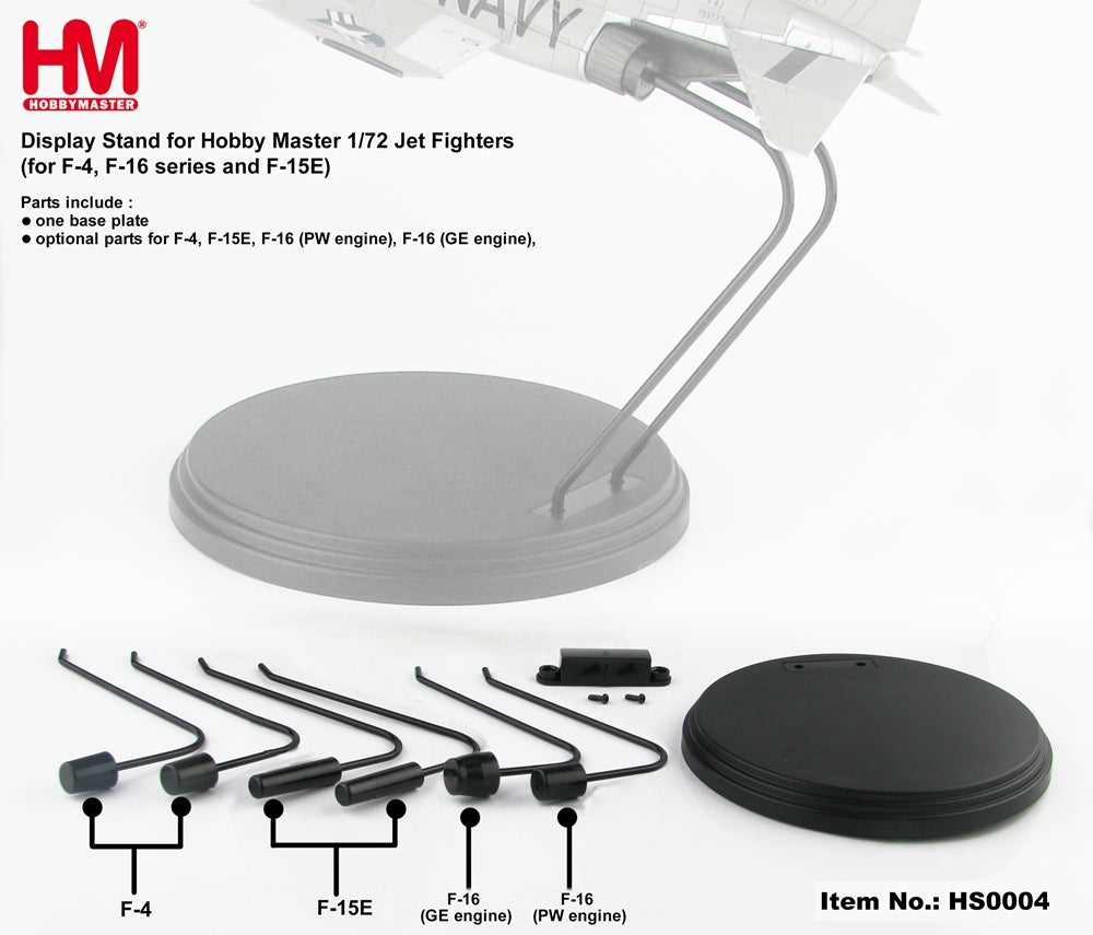 Display Stand for 1/72 Jet Fighters for F-4F-16 series and F-15E