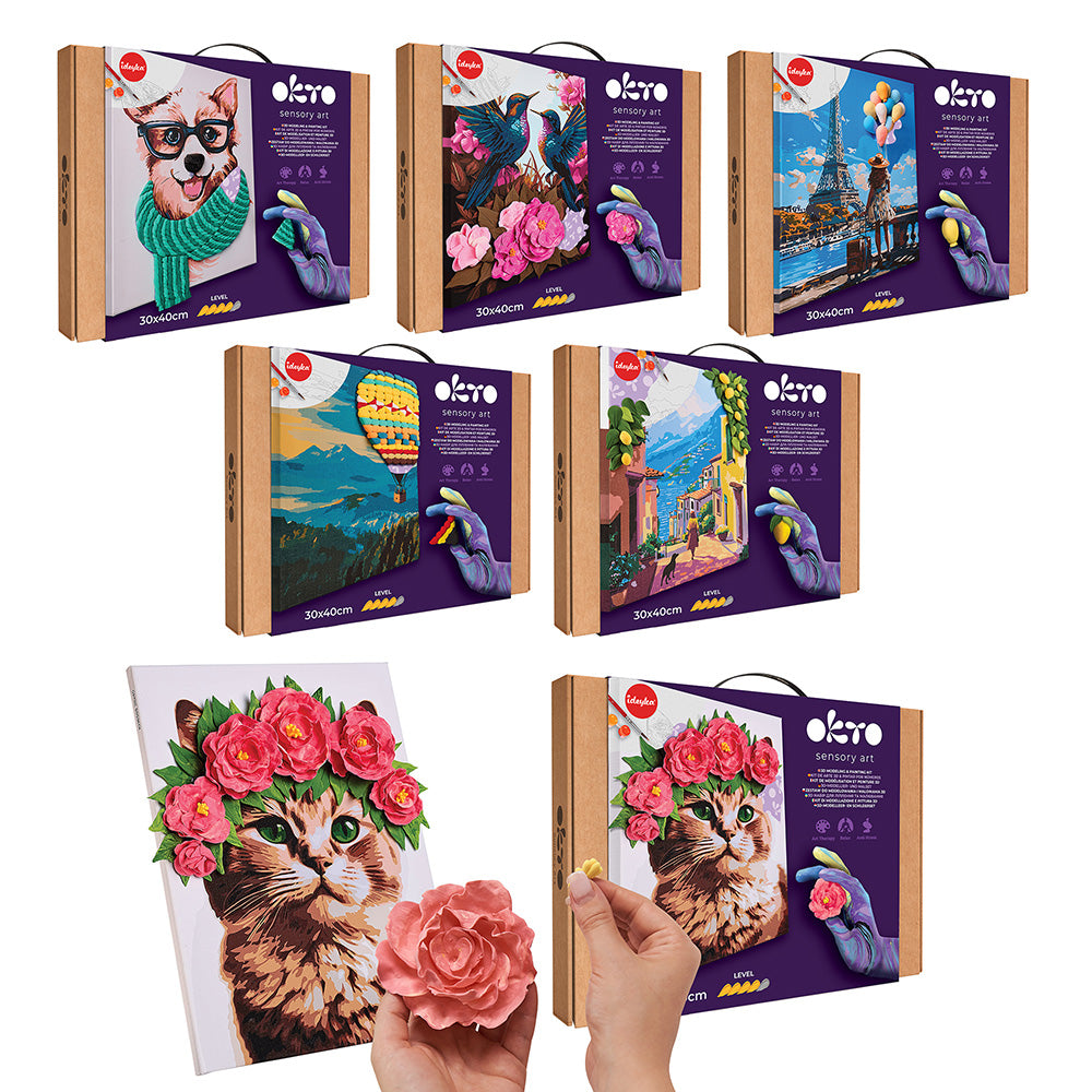 3D Modeling+Painting Kit 30x40cm - Greetings from Paris