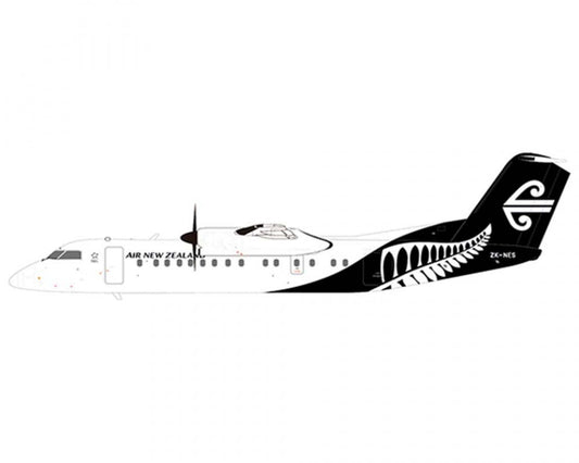 1/200 AIR NEW ZEALAND LINK DASH 8-300 BLACK TAIL WHITE FERN ZK-NES