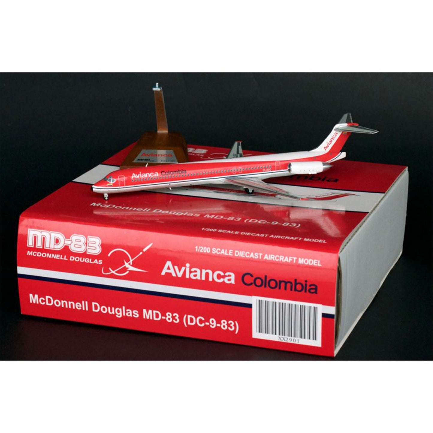 1/200 MD-83 Avianca EI-CLQ W/Stand