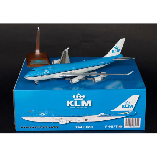 1/200 B747-400 KLM PH-BFT w/Stand