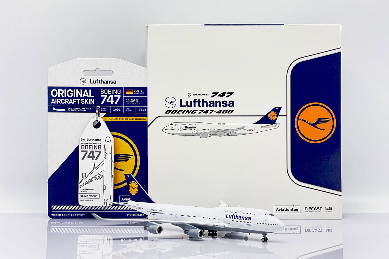 Lufthansa B747-400 D-ABTE (with Limited Edition Aviation Tag)