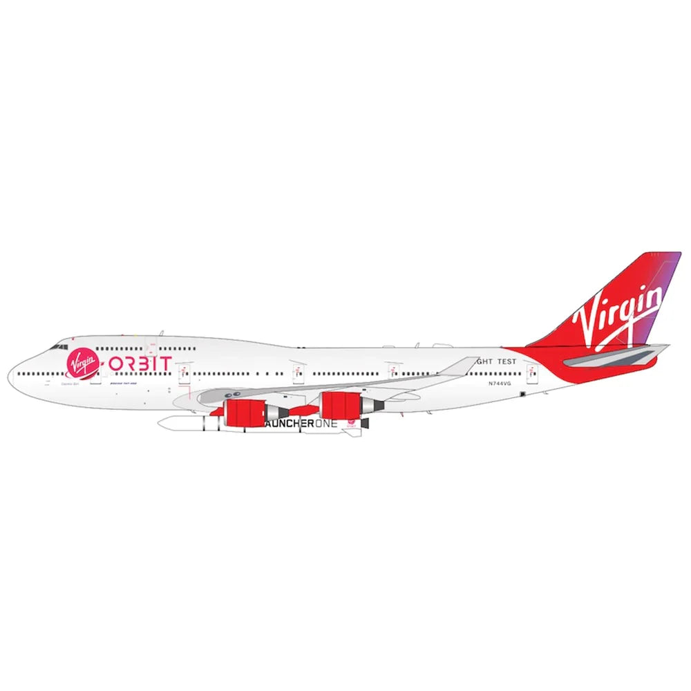 1/400 Virgin Orbit B747-400 N744VG with Wing-mounted Rocket