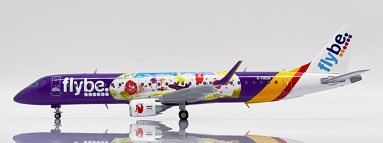 1/200 Flybe Embraer ERJ-195LR "Kids & Teens" Reg: G-FBEM with Stand