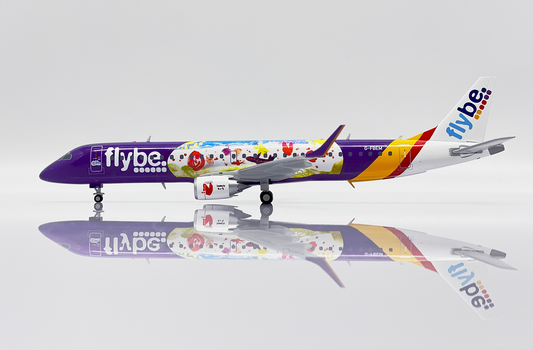 1/200 Flybe Embraer ERJ-195LR "Kids & Teens" Reg: G-FBEM with Stand