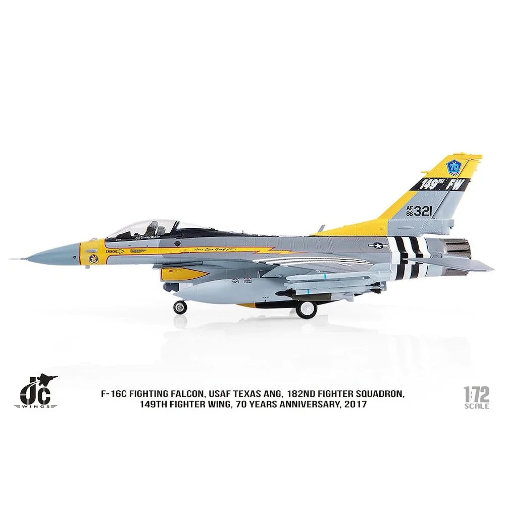 1/72 F-16C Fighting Falcon USAF Texas ANG 182nd FS 149th FW 70 years Anniversary Edition 2017