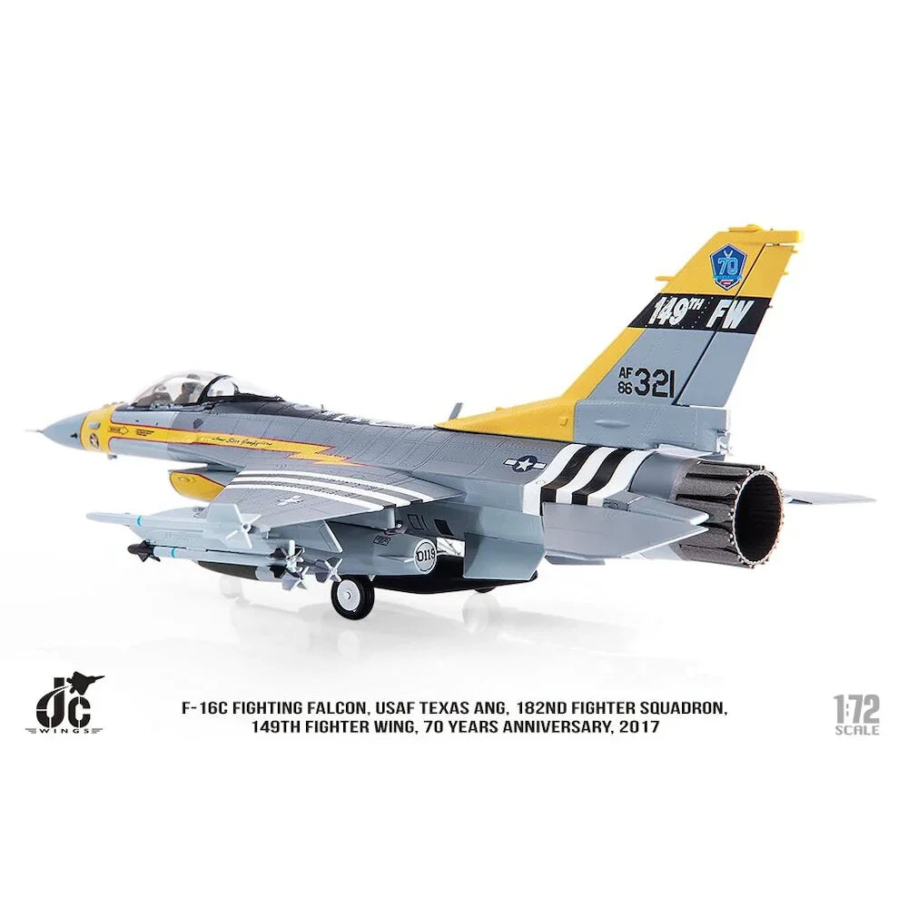 1/72 F-16C Fighting Falcon USAF Texas ANG 182nd FS 149th FW 70 years Anniversary Edition 2017