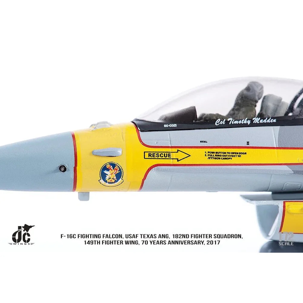 1/72 F-16C Fighting Falcon USAF Texas ANG 182nd FS 149th FW 70 years Anniversary Edition 2017