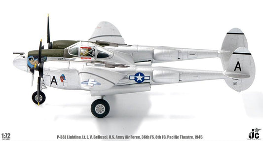 1/72 U.S.ARMY AIR FORCE P-38 LIGHTNING LT.L.V.BELLUSCI 36th FS 8th FG Pacific Theatre 1945