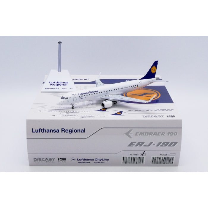 1/200 Lufthansa Regional Embraer ERJ-190LR Reg: D-AECA with Stand