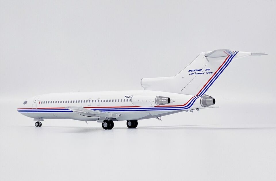 1/200 Boeing House Color 727-100 "UDF Flight Test" "Polished" Reg: N32720 with Stand