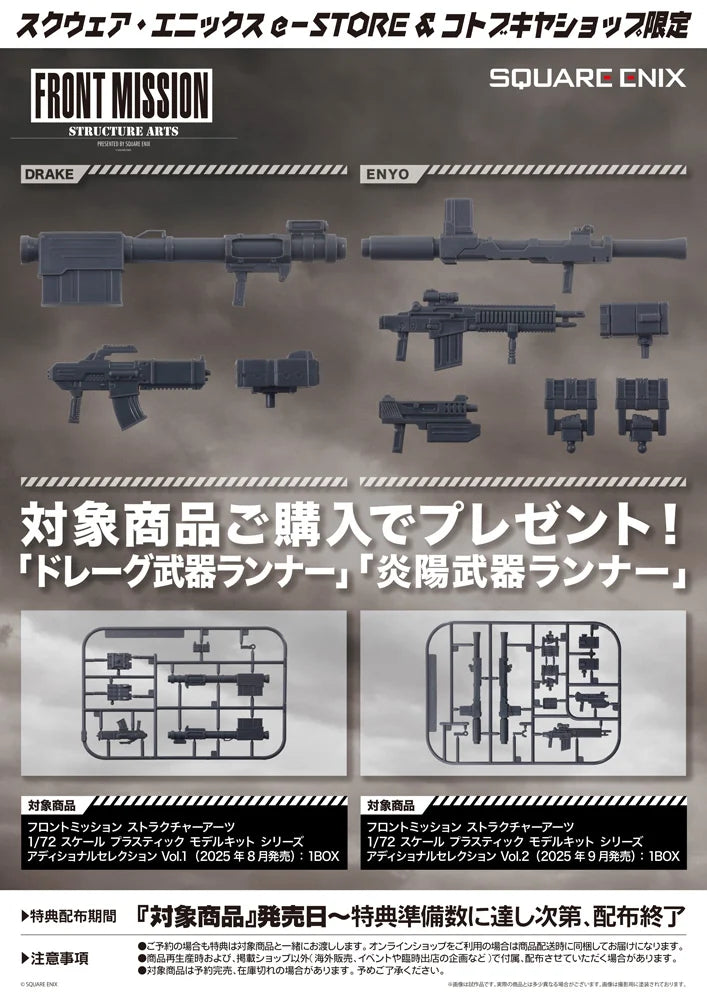 1/72 Front Mission Structure Arts Plus 1/72 Scale Plastic Model Kit Series Additional Selection Vol. 2