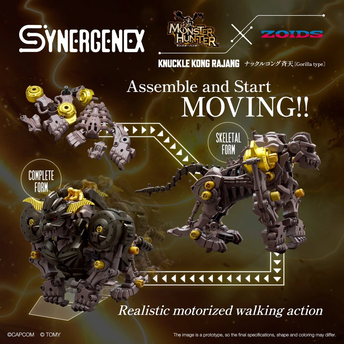 1/35 Zoids Monster Hunter X Zoids Knuckle Kong Rajang