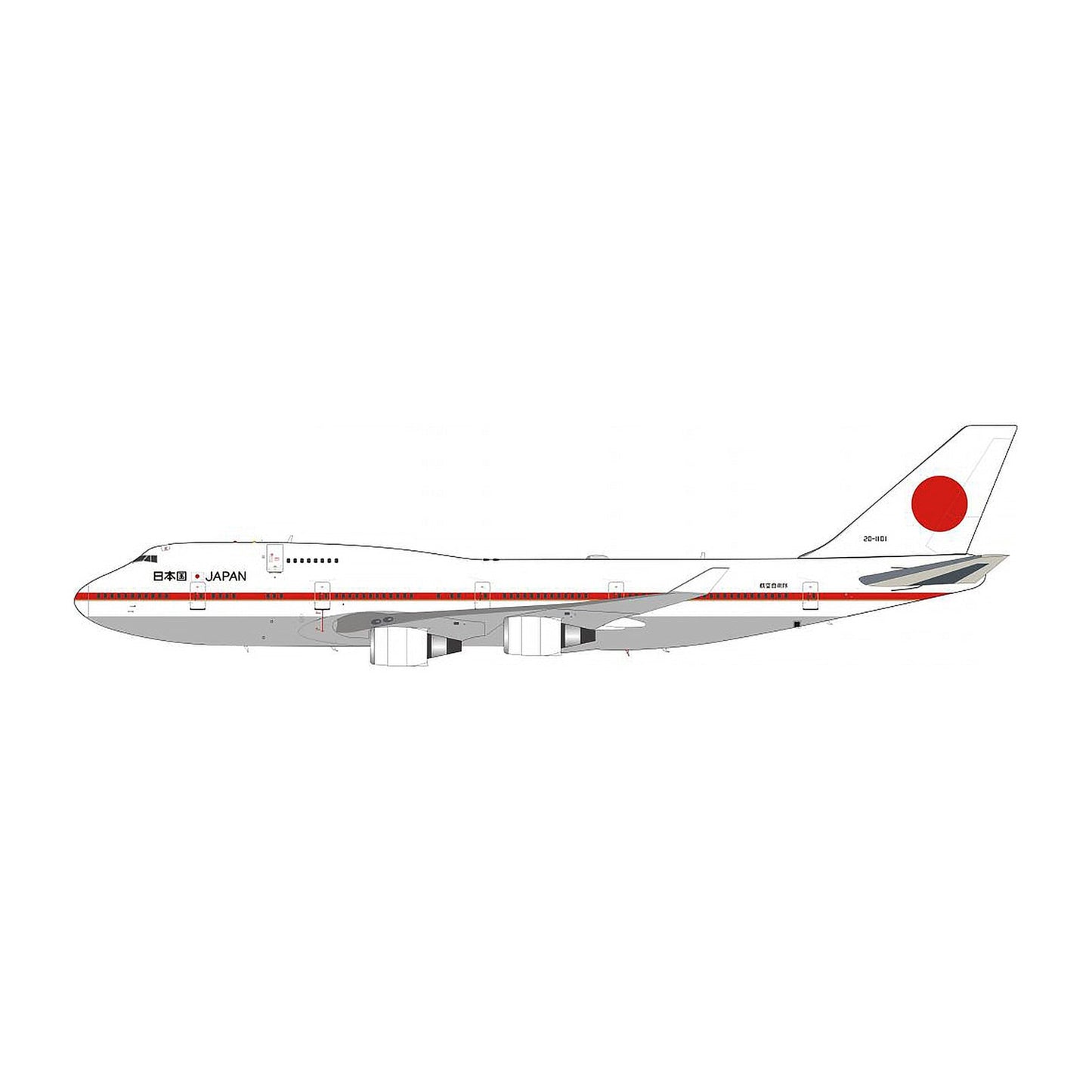 JC Wings 1/200 JASDF B747-400 20-1101 w/Stand