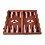 Handmade Walnut Inlaid Chess and Backgammon with Black and Oak points 38x20cm