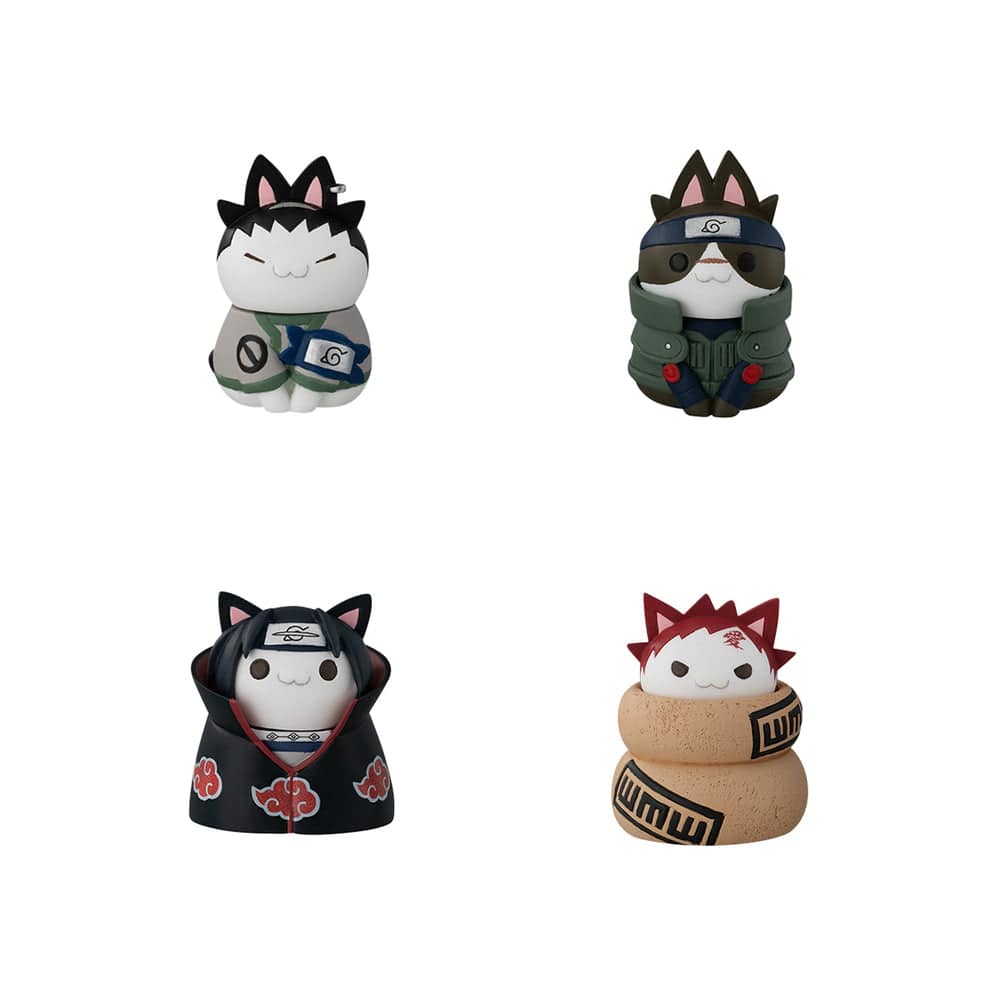 NARUTO-NYARUTO! CATS of KONOHA VILLAGE with premium can mascot BOX SET