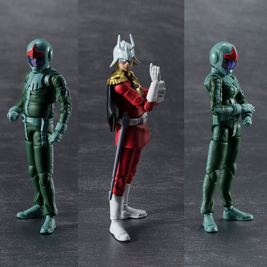 G.M.G. Principality of Zeon Army Soldier 04-06 Normal Suit Soldier & Char Aznable Set[with gift]