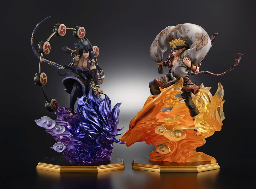 Precious G.E.M.Series Naruto-Shippuden-Naruto Uzumaki Wind God&Sasuke Uchiha Thunder God Set