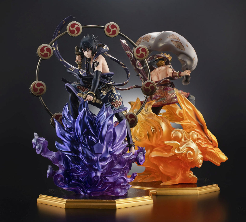 Precious G.E.M.Series Naruto-Shippuden-Naruto Uzumaki Wind God&Sasuke Uchiha Thunder God Set