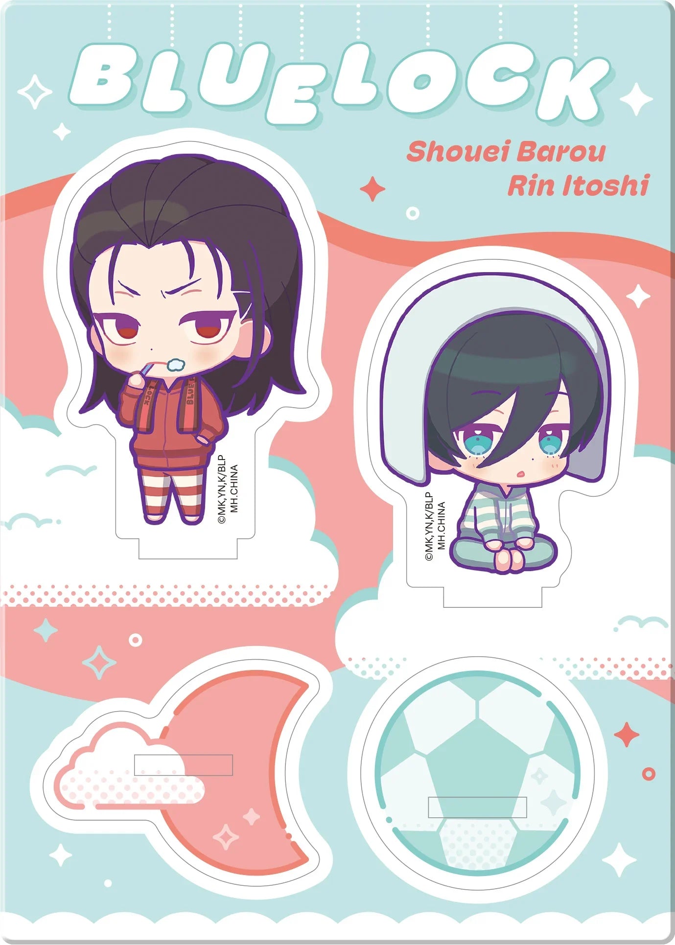 Acrylic Stands Buddycolle Blue Lockgood Night Ver. 4 Shouei Barou & Rin Itoshi