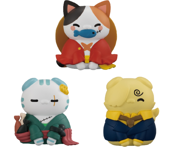 (Limited) Mega Cat Project One Piece Nyan Piece Nyan! Ver. Happy Trio 2024 Limited