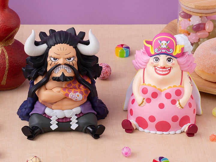 Lookup ONE PIECE Kaido the Beast & Big Mom Set (with gourd & semla)