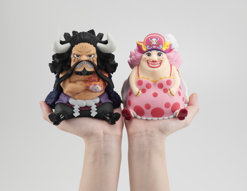 Lookup ONE PIECE Kaido the Beast & Big Mom Set (with gourd & semla)