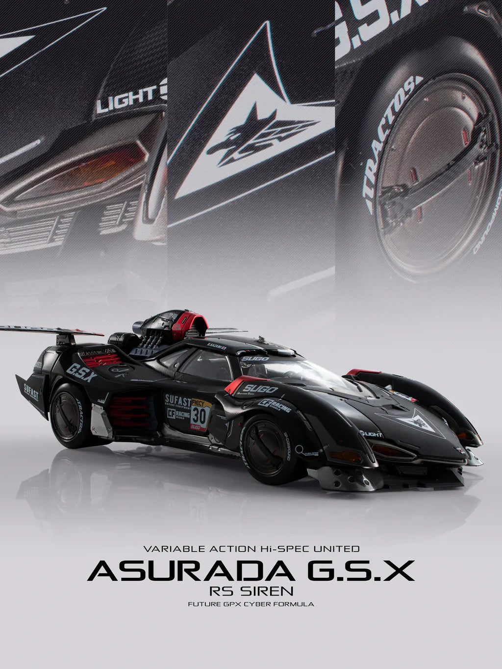 Variable Action Hi-Spec United: Future GPX Cyber Formula - Asurada G.S.X RS Siren