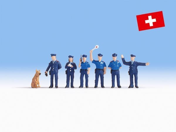 Swiss Police Officers (6 Figs) & Acc.