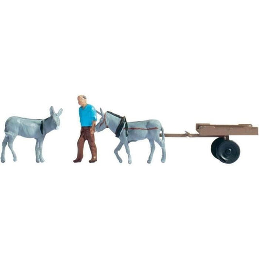 HO Donkey Cart Scene