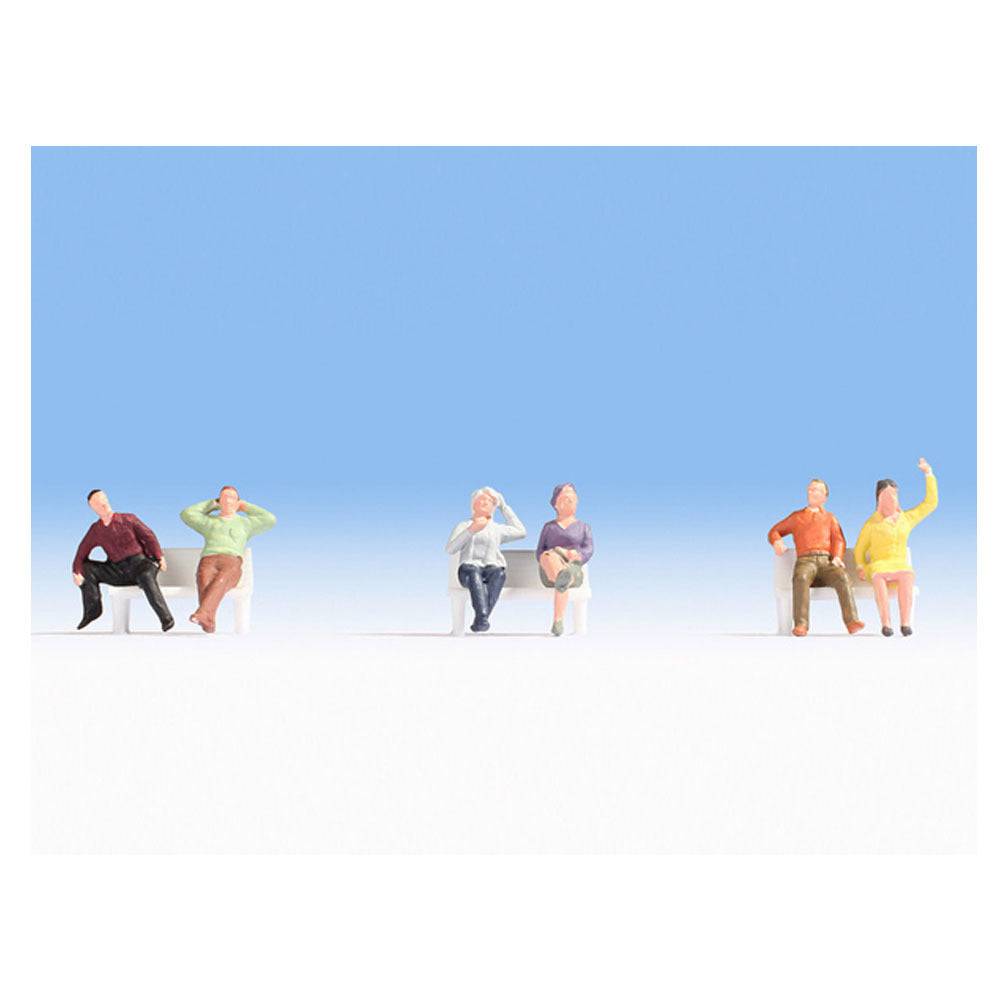 HO/OO Seated People Figure Set 6