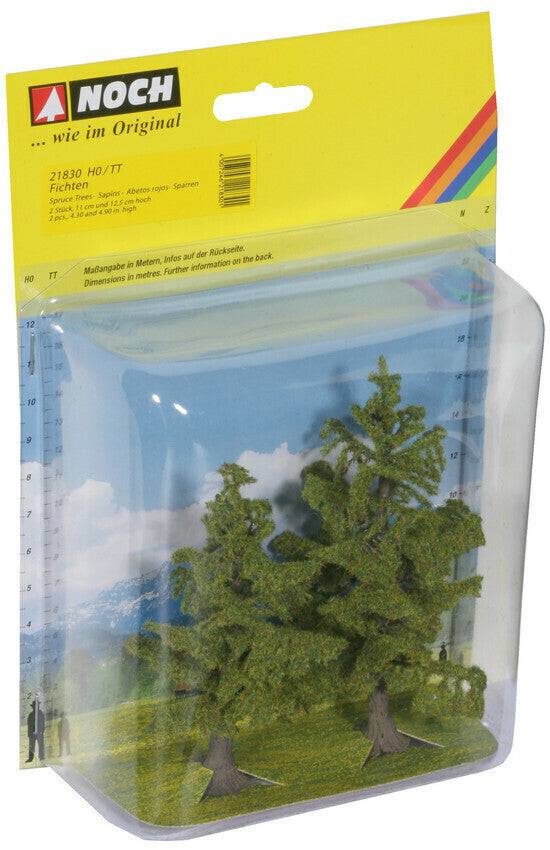 Spruce Trees 2pc 11cm and 12.5cm