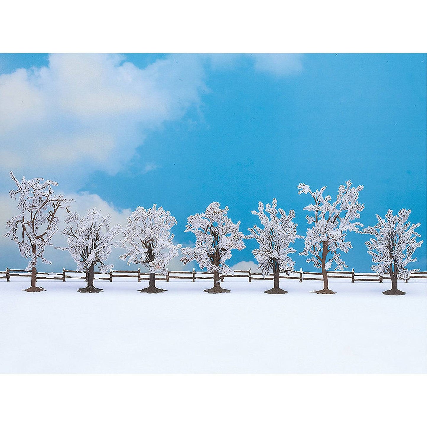 Winter Trees 7pc 80mm 100mm