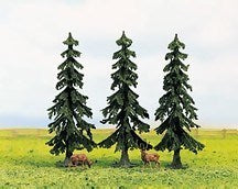 HO Spruce Trees (3) (Boxed)