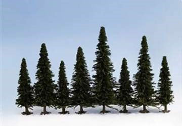 N Model Fir Trees 35-100mm (10)