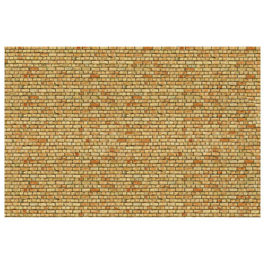 HO 3D Cardboard Sheet  - Clinker -  Yellow