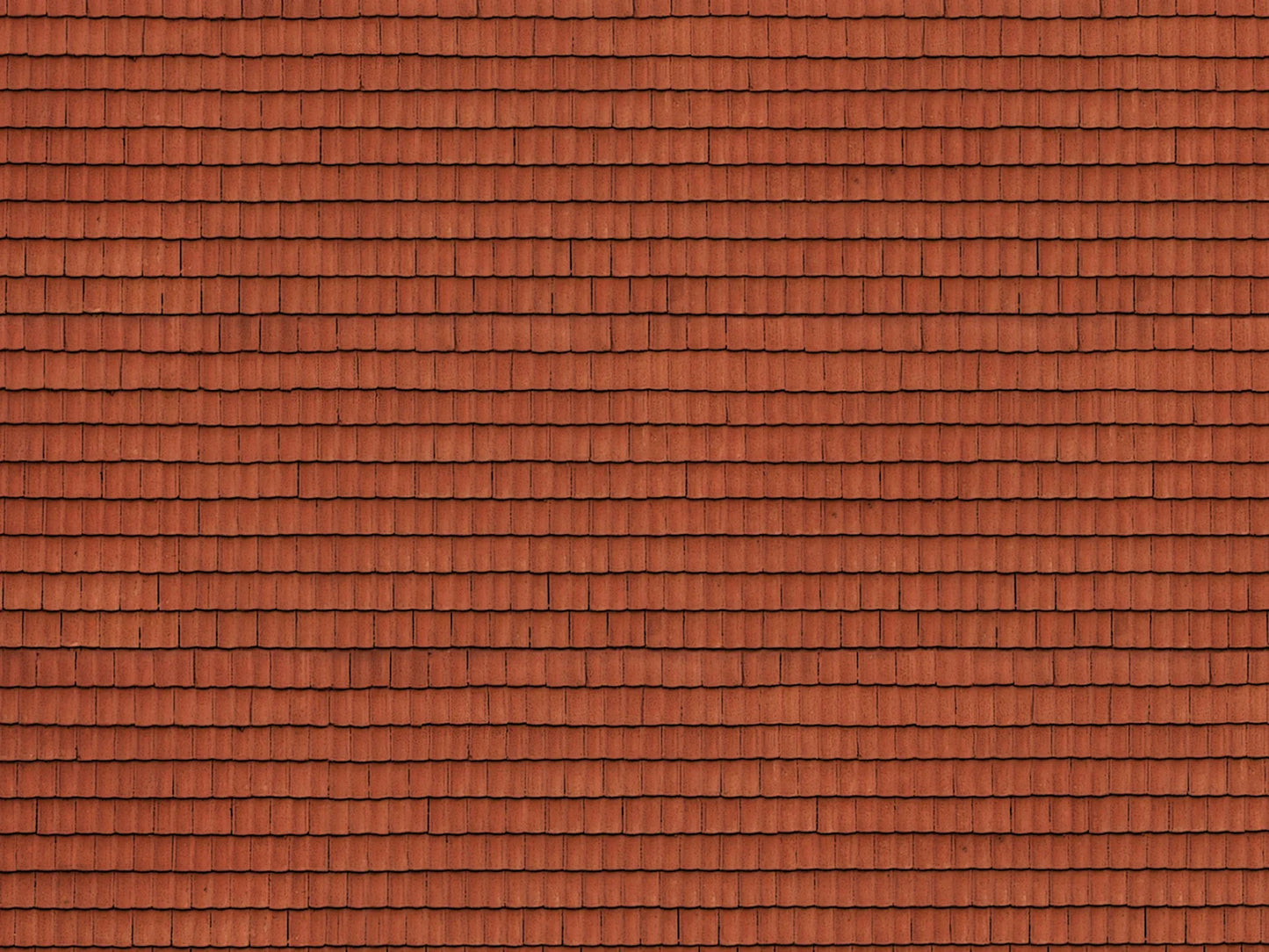 HO 3D Cardboard Sheet  - Roof Tile -  Red