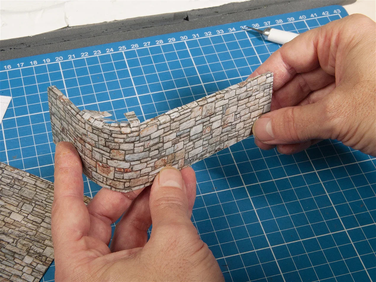 N 3D Cardboard Sheet Quarrystone Wall