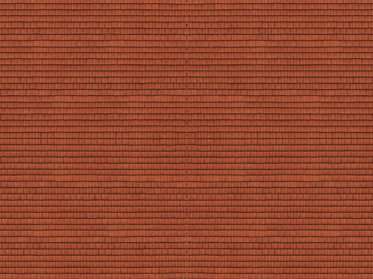 N 3D Cardboard Sheet Roof Tile Red