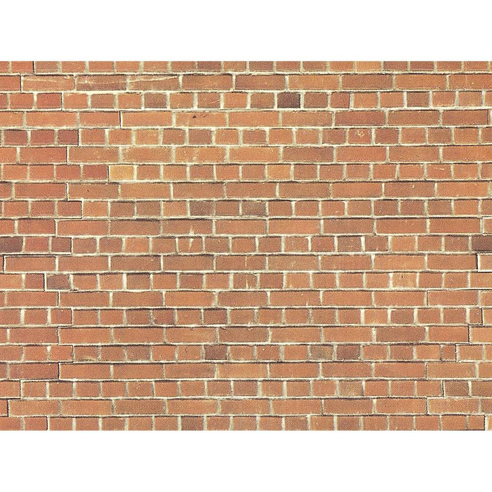 HO Wall Red Brick 32x15cm