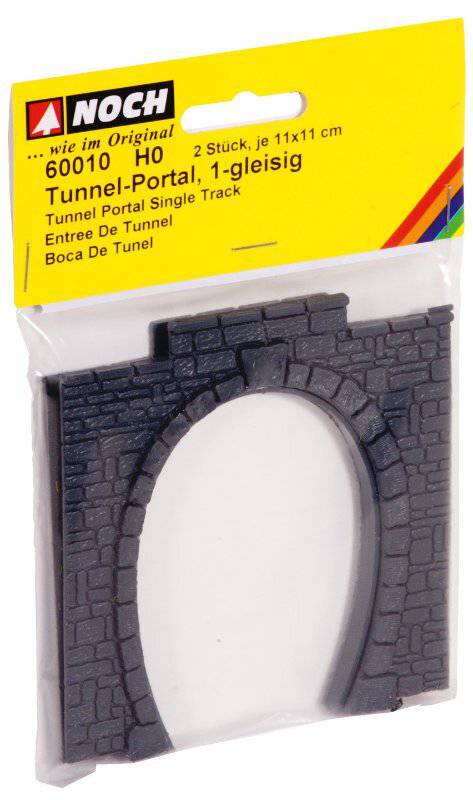 HO Tunnel Portal Sngl 11x11cm 2