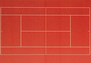 HO/OO Tennis Court Scenery Set