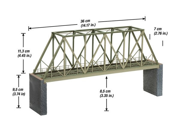 Truss Girder Bridge 350mm inc. b/heads