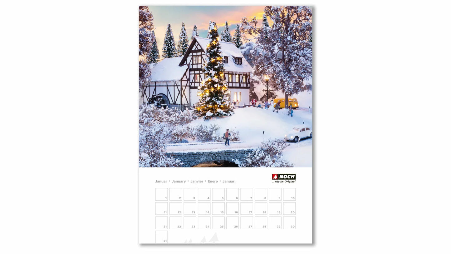 HO Noch Wall Calendar