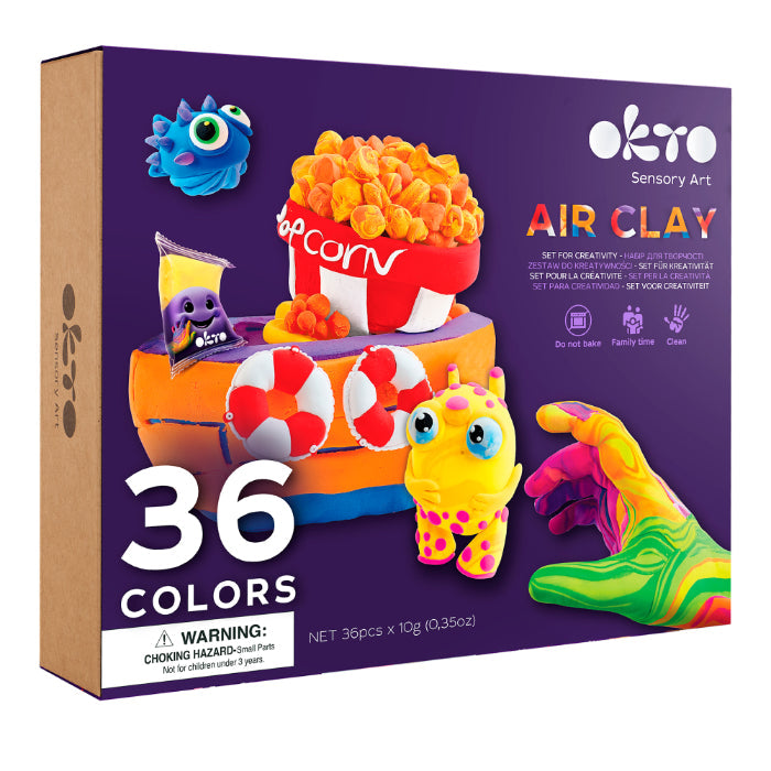 Sensory Art: 36 Colors Air Clay Creativity Set