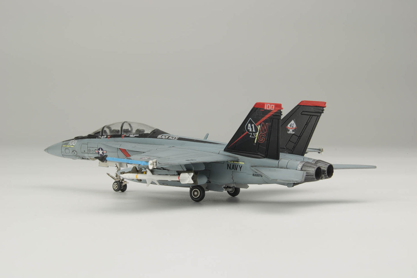 U.S. Navy Carrier-Based Fighter F/A-18F Super Hornet VFA-41 "Black Aces"