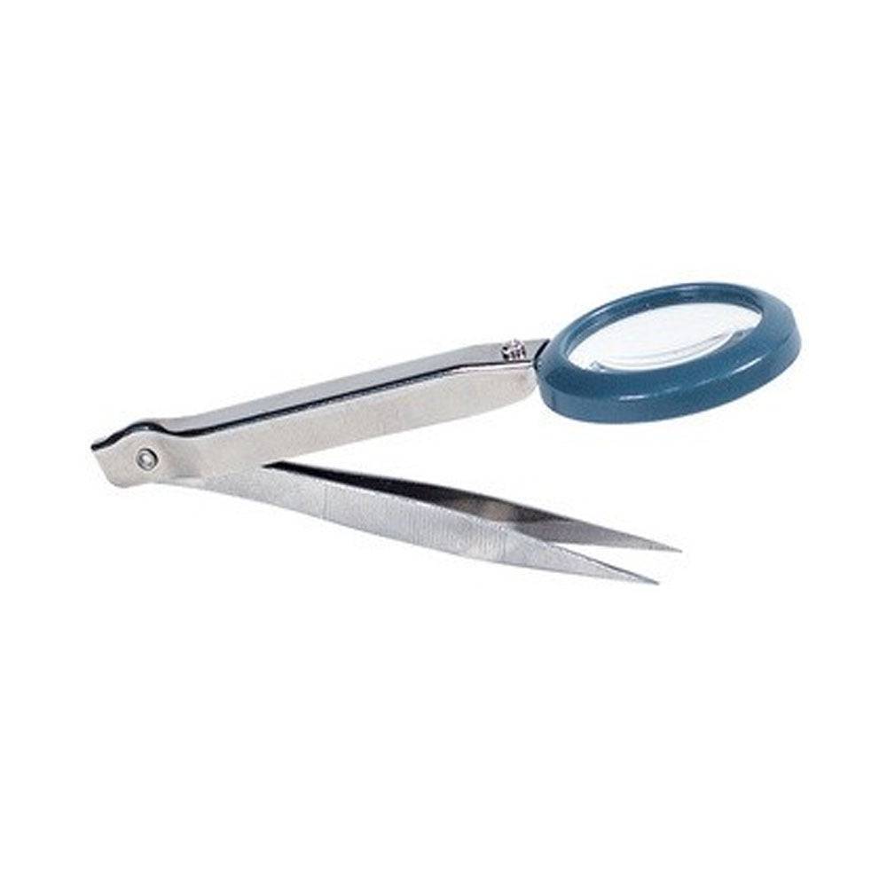 4 1/4 -  Magnifier    w/Tweezers