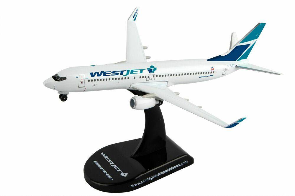 POSTAGE STAMP WESTJET 737-800